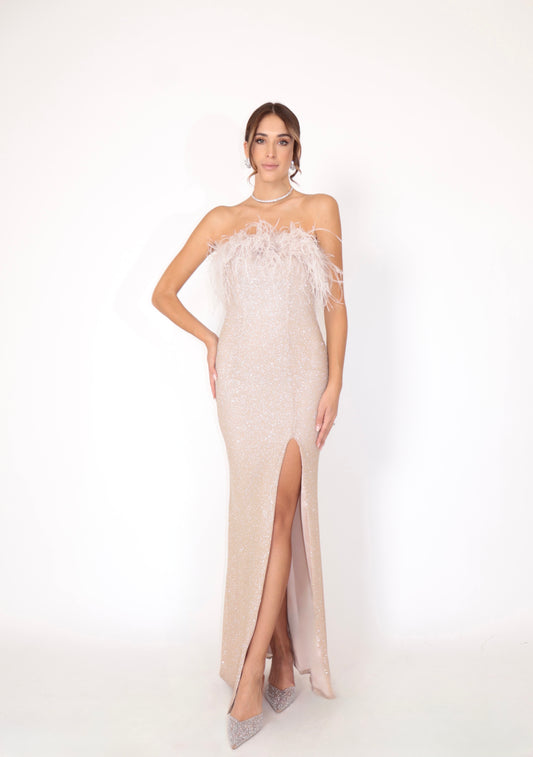 Abito Brillance Nude
