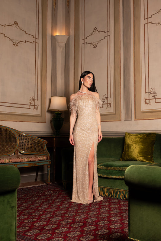 Abito Brillance Nude